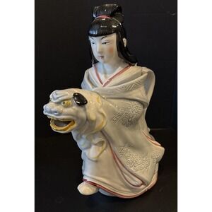 Kabuki TasteSetter Sigma Geisha Figural Teapot Foo Dog Japan